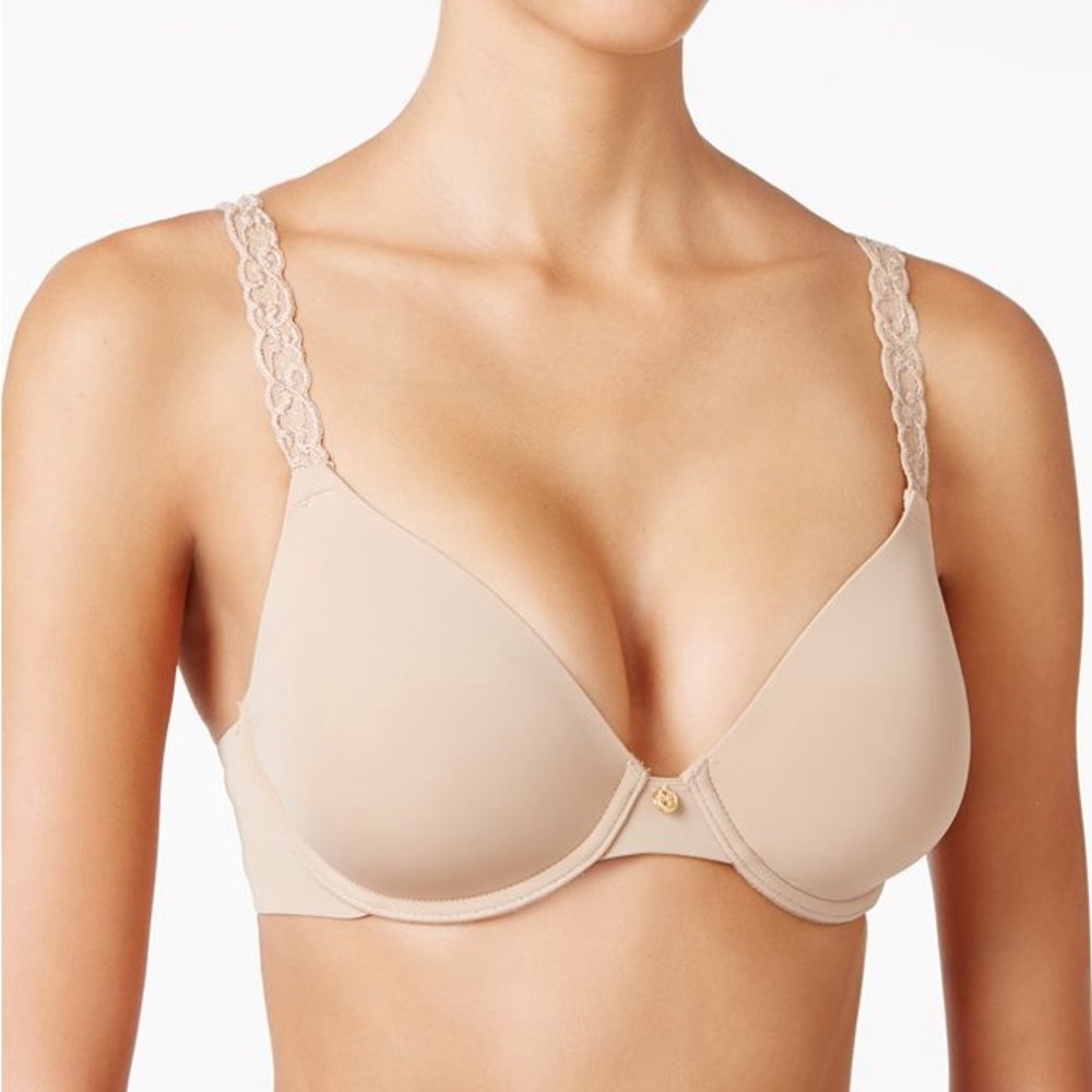 Natori pure lux T-shirt underwire bra nude